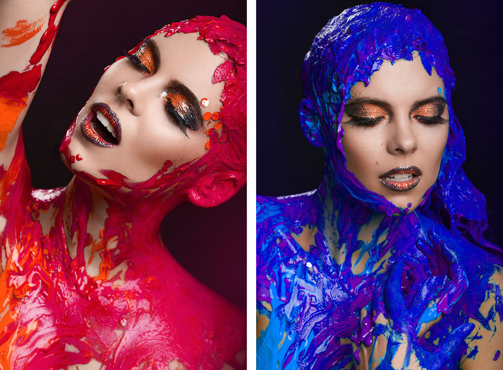 creative beauty editorial retouch